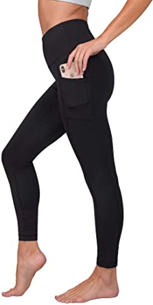 Photo 1 of 90 Degree By Reflex High Waist Tummy Control Squat Proof Ankle Length Leggings with Pockets (Small)