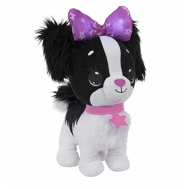 Photo 1 of Wish Me Puppy with Black Fur Purple Bow & Collar
