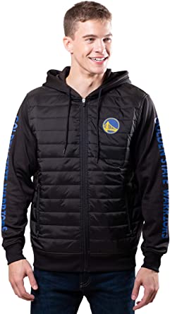 Photo 1 of Ultra Game NBA Men's Full-Zip Soft Fleece Puffer Hoodie Jacket- SMALL 