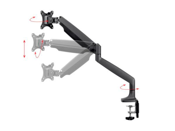 Photo 1 of Workstream by Monoprice Adjustable Gas Spring Desk Mount for 15~34in Monitors
