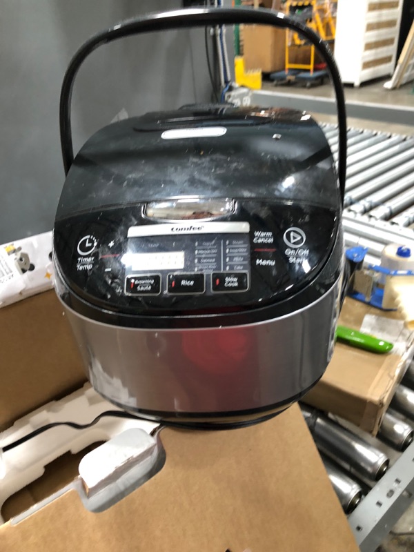 Photo 2 of COMFEE' 5.2Qt Asian Style Programmable All-in-1 Multi Cooker, Rice Cooker, Slow Cooker, Steamer, Saute, Yogurt Maker, Stewpot with 24 Hours Delay Timer and Auto Keep Warm Functions
