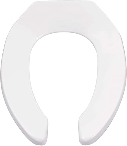 Photo 1 of American Standard 5901100SS.020 Heavy-Duty Commercial Toilet Seat, White
