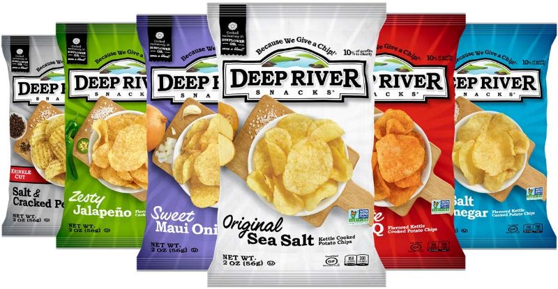 Photo 1 of ***non--refundable***
best by 7/11/22
Deep River Snacks Kettle Potato Chips, Variety Pack, 2 Ounce (Pack of 24)
