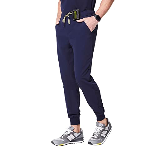 Photo 1 of FIGS Tansen Jogger Style Scrub Pants for Men - Navy Blue, M
