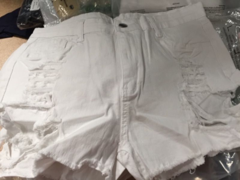 Photo 1 of WOMENS XL WHITE SHORTS WILL FIT M-L