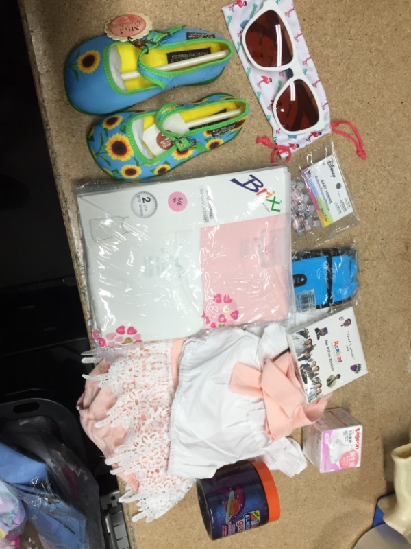 Photo 1 of **NO REFUNDS/RETURNS** Bundle of Assorted BABY Girl's Clothing, shoes, accessories
