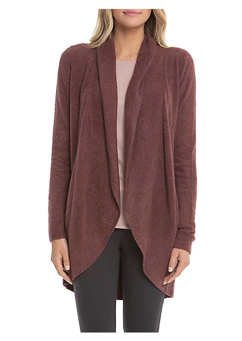 Photo 1 of Barefoot Dreams CozyChic Lite Circle Cardi, Rosewood Small
