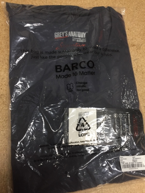 Photo 1 of BARCO Grey’s Anatomy Women’s Bella Medical Warm Up Jacket- MEDIUM
