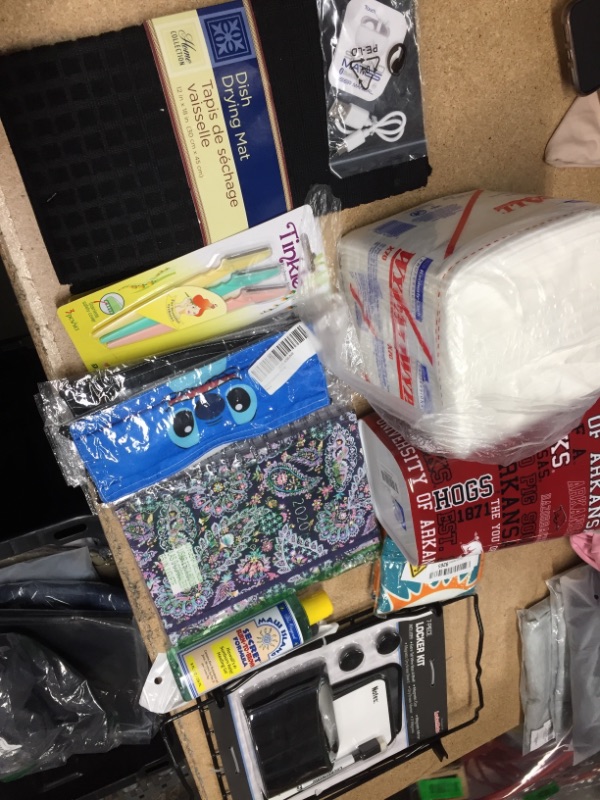 Photo 1 of **NO REFUNDS/RETURNS** Bundle of Assorted Home Goods Drying mat, eyebrow razors, face masks, etc. 
