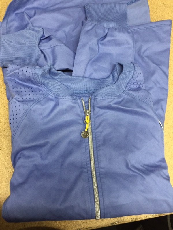 Photo 2 of Cherokee Luxe Sport Womens Warm-up Jacket Blue- LARGE
