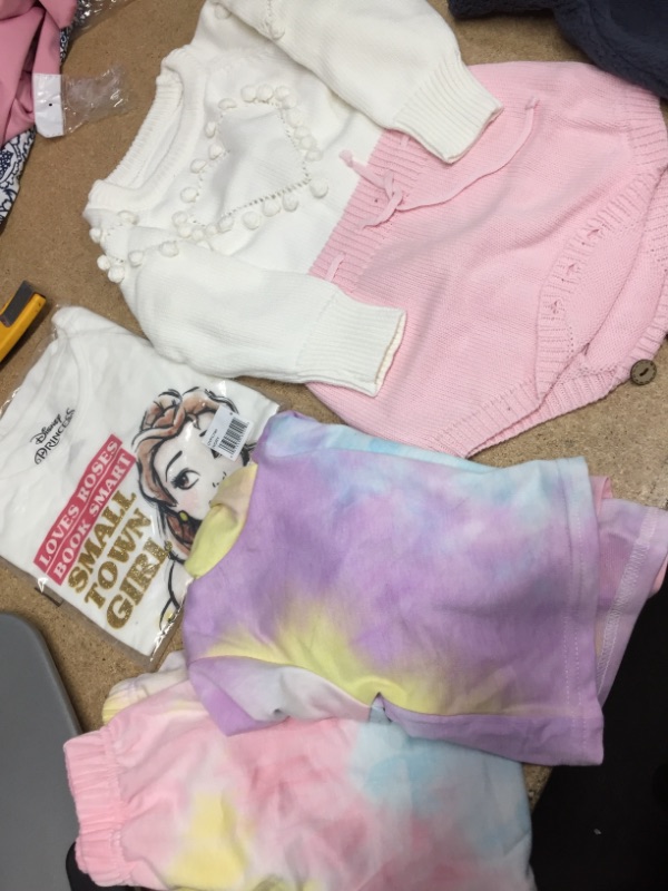 Photo 1 of **NO REFUNDS/RETURNS** Bundle of Assorted Baby Girls Clothes- 4T, 6T, 9 MONTHS
