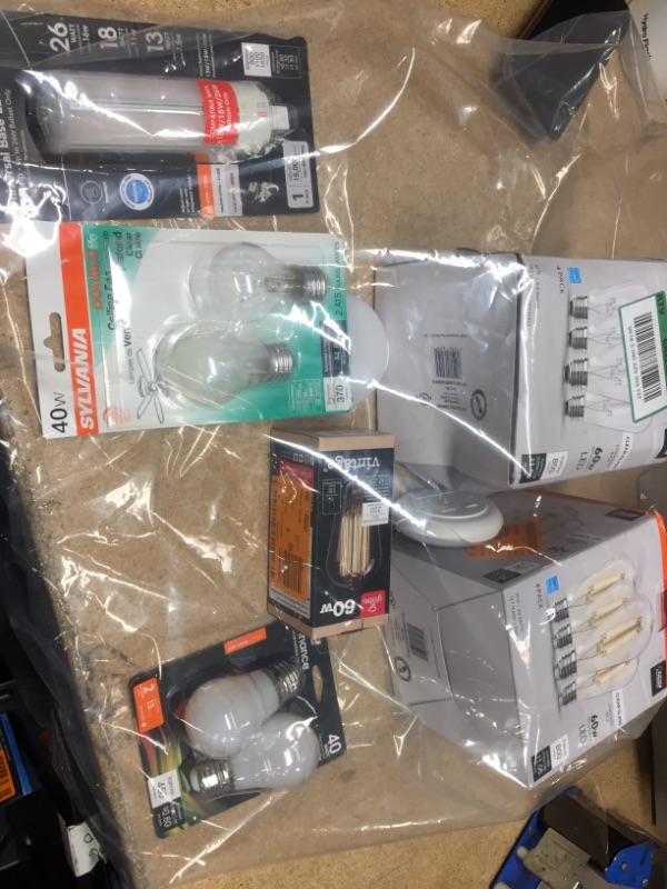Photo 1 of **NO REFUNDS/RETURNS** Bundle of Assorted light bulbs