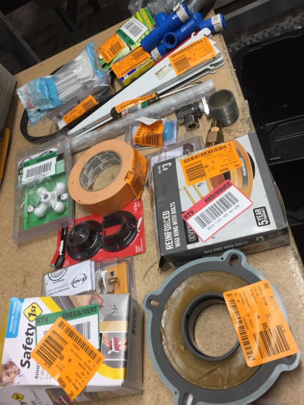 Photo 1 of **NO REFUNDS/RETURNS** - Bundle of Miscellaneous home depot good hardware, home repair supplies, etc. 