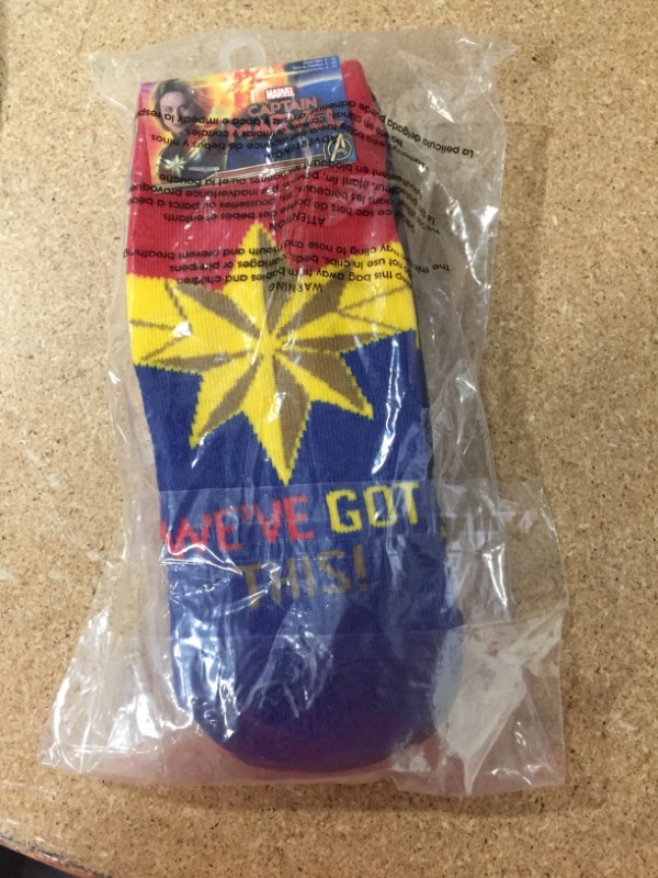 Photo 2 of Captain Marvel Movie Five Pack Women's Socks
SIZE 4-10