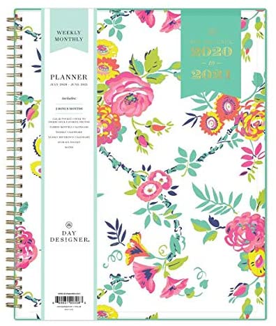 Photo 1 of ** SETS OF 2**
Day Designer for Blue Sky 2020-2021 Academic Year Weekly & Monthly Planner, Flexible Cover, Twin-Wire Binding, 8.5" x 11", Peyton White
