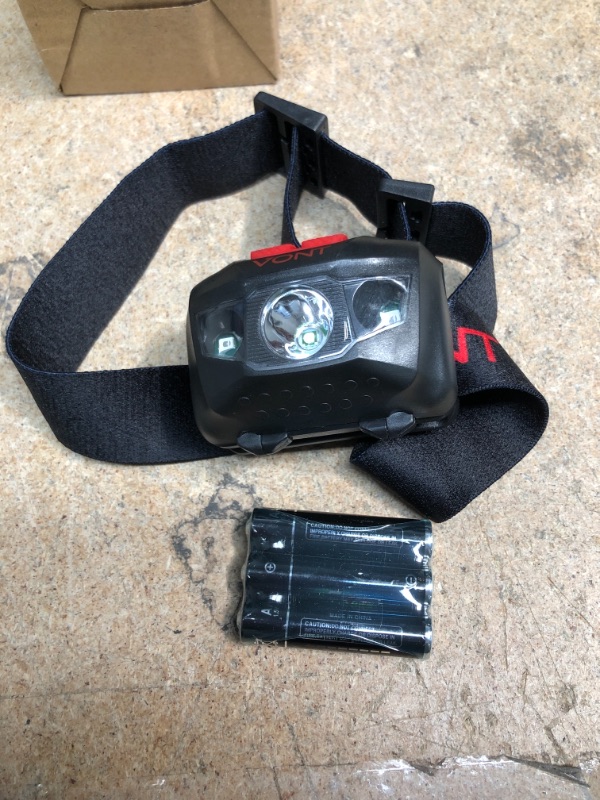 Photo 2 of ** SETS OF 2 **
LED Headlamp, Super Bright LEDs, Compact Build, 5 Modes, Headlight with White-Red LEDs, Comfy Adjustable Strap, IPX4 Waterproof, Use Head Lamp for: Running, Camping, Hiking
