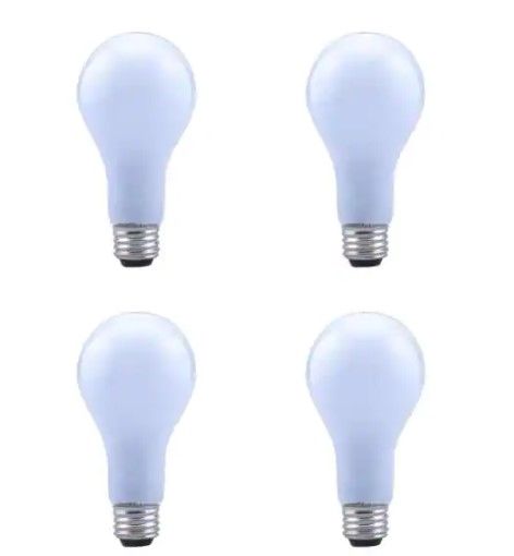 Photo 1 of * SETS OF 2**
53-Watt A19 Halogen Light Bulb (4-Pack)
** MISSING 1 LIGHT BULB**
