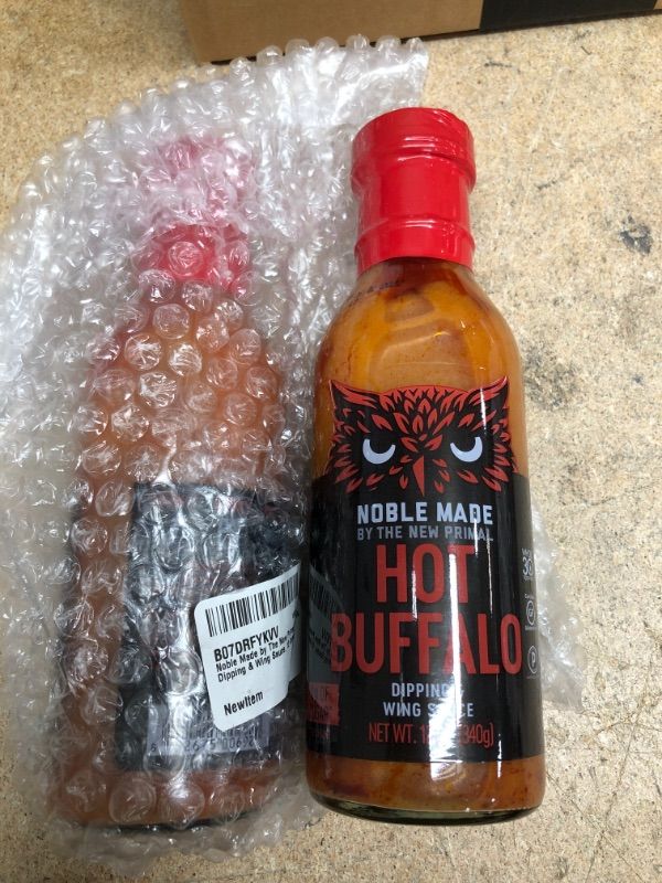 Photo 2 of ** EXP: 06/22/2022**  *** NON-REFUNDABLE**  ** SOLD AS IS**
** SETS OF 2**
Noble Made by The New Primal, Hot Buffalo Dipping & Wing Sauce, Whole30 Approved, Paleo, Keto, Vegan, Gluten and Dairy Free, Sugar and Soy Free, Low Carb and Calorie, Spicy Flavor,