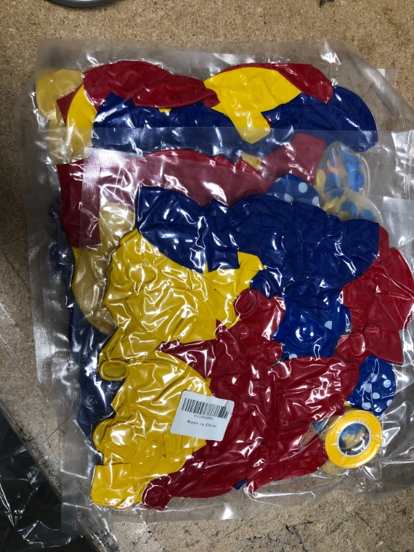 Photo 2 of ** SETS OF 3**
Super Iron Hero Man Party Balloons Set, 12 Inch Blue Yellow Red Balloon Latex Confetti Balloons for Super Boys Men Hero Captain Circus Birthday Baby Shower Party
