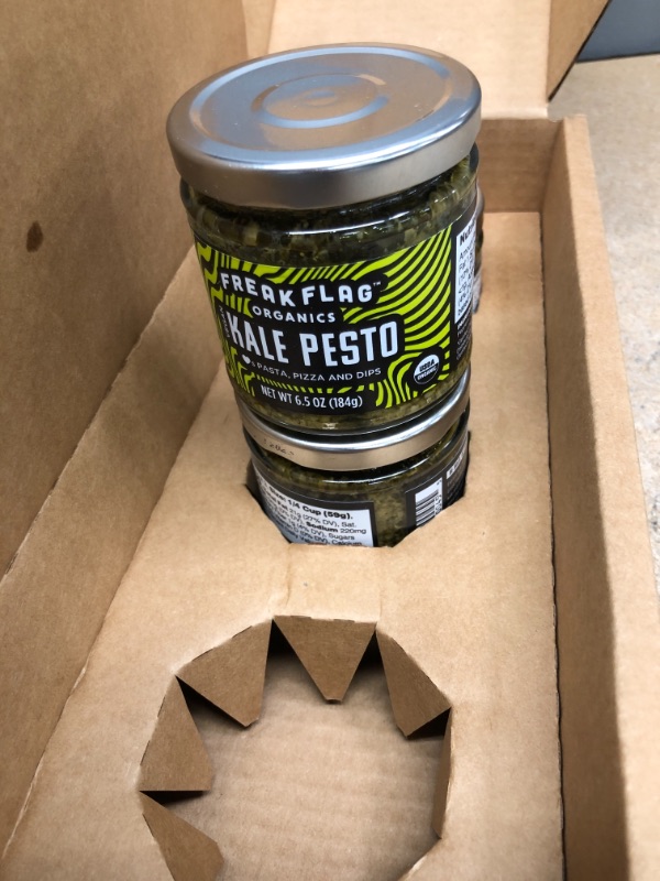 Photo 3 of ** EXP:09/22/23***  ** NON-REUNDABLE**  ** SOLD AS IS**
Freak Flag Organics | Kale Pesto Set | USDA Certified Organic, Non-GMO, Vegan, Gluten Free, Dairy Free & Nut Free | For Toppings, Pasta, Pizza, Appetizers, Dipping & Snacking | Pack of 3
