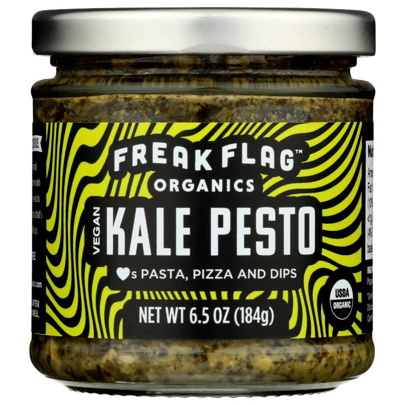 Photo 1 of ** EXP:09/22/23***  ** NON-REUNDABLE**  ** SOLD AS IS**
Freak Flag Organics | Kale Pesto Set | USDA Certified Organic, Non-GMO, Vegan, Gluten Free, Dairy Free & Nut Free | For Toppings, Pasta, Pizza, Appetizers, Dipping & Snacking | Pack of 3
