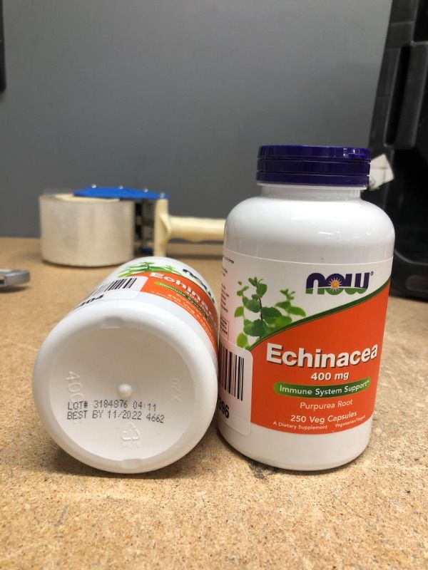 Photo 2 of ** EXP:11/2022**  ** NON-REFUNDABLE**  ** SOLD AS IS** ** SETS OF 2**
NOW Supplements, Echinacea (Purpurea Root) 400 mg, Immune System Support*, 250 Veg Capsules
