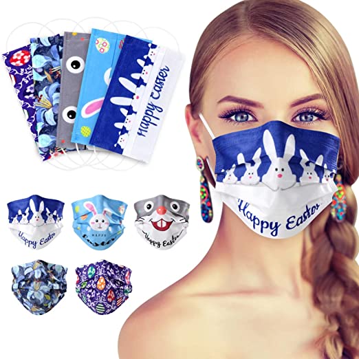 Photo 1 of ** SETS OF 3**
Easter Disposable Face Masks - 50Pcs, Printed Face Mask for Adults, 3Ply Stylish Mask with Designs, Eggs/Rabbit/Flower Prints Safety Mask for Holiday
-ADULT