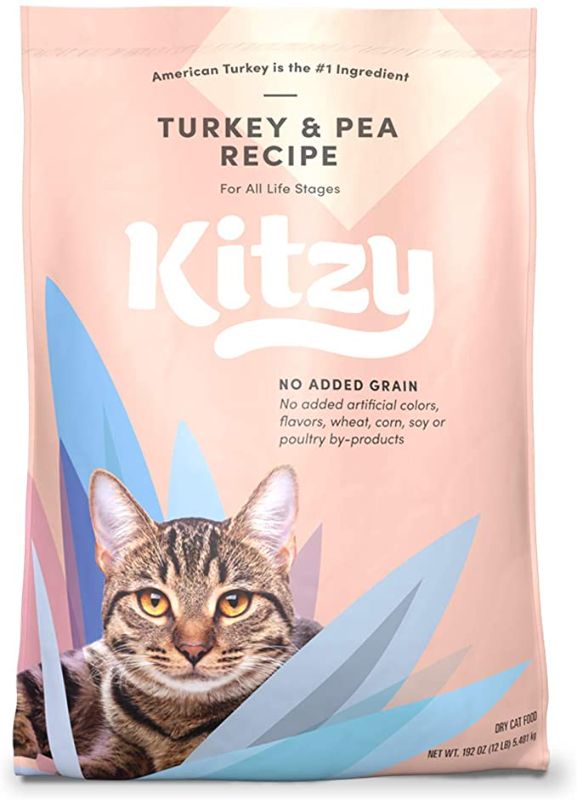 Photo 1 of ** EXP: 05/2022 ***  ** NON-REFUNDABLE**  ** SOLD AS IS**
Kitzy Dry Cat Food by Amazon, Turkey and Pea Recipe (12 lb bag)
