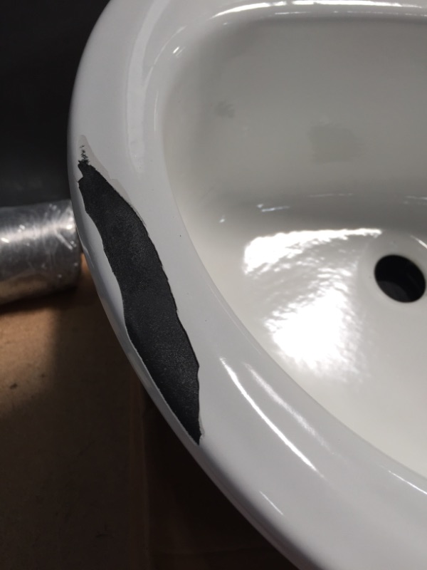Photo 1 of Bootz Industries Laurel Round Drop-In Bathroom Sink in White