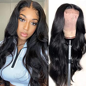 Photo 1 of 16 Inch Brazilian Body Wave Human Hair Wig, 4x4 Lace Front, 9A Natural