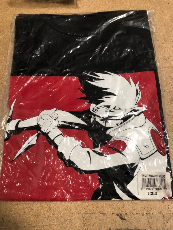 Photo 2 of Bioworld Kakashi Hatake Team 07 Manga Men's Black T-Shirt Tee Shirt SIZE SMALL.
