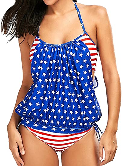 Photo 1 of American Flag Bikini,Womens American Flag Swimsuit Bikini 4th of July Bathing Suit USA Flag Swimsuits for Women
SIZE: 2XL