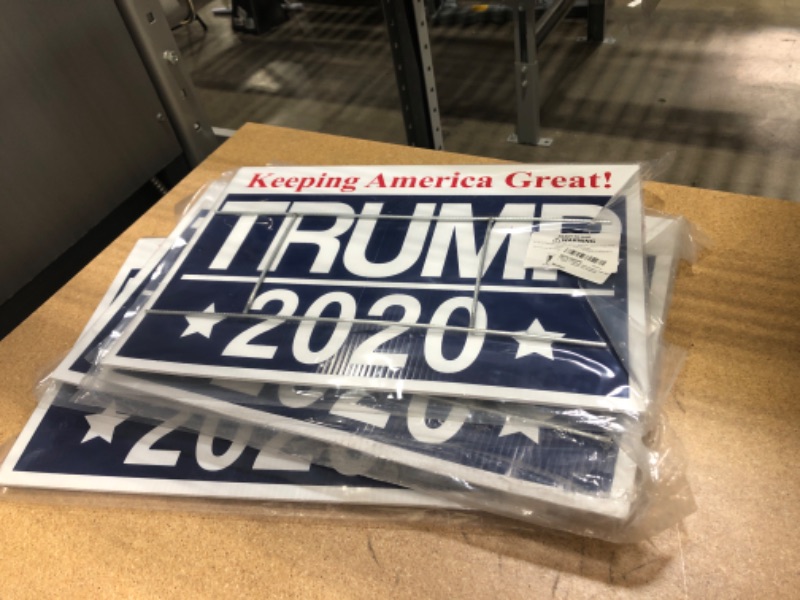 Photo 2 of 5 PACK Trump For President 2020 Outdoor Yard Sign - 12x18 - Imagine This Company
