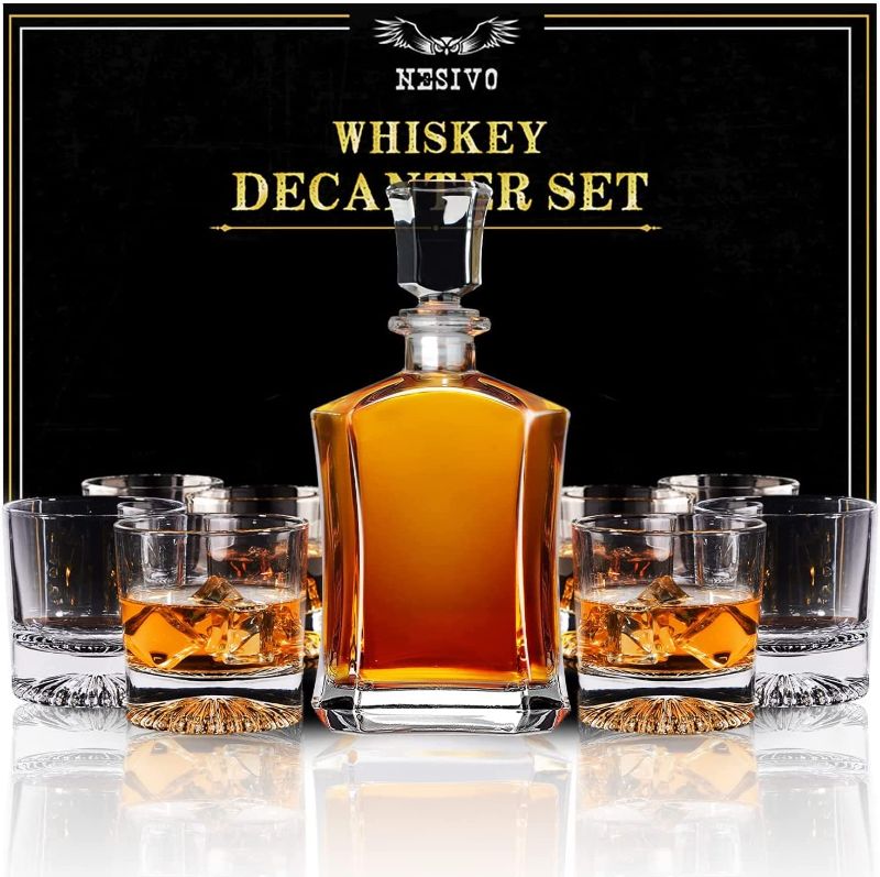 Photo 1 of  Whiskey Decanter Set with 4 Glasses
