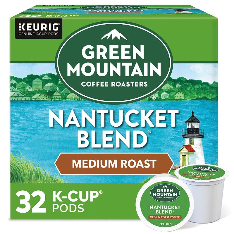 Photo 1 of (2-Pack) Green Mountain Coffee Roasters Nantucket Blend, Single-Serve Keurig K-Cup Pods, Medium Roast Coffee, 32 Count
