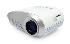 Photo 1 of  RD-802 24W LED HD Home Mini Projector w/ HDMI/VGA/USB Remote Control White **used, missing remote and usb cord*** 