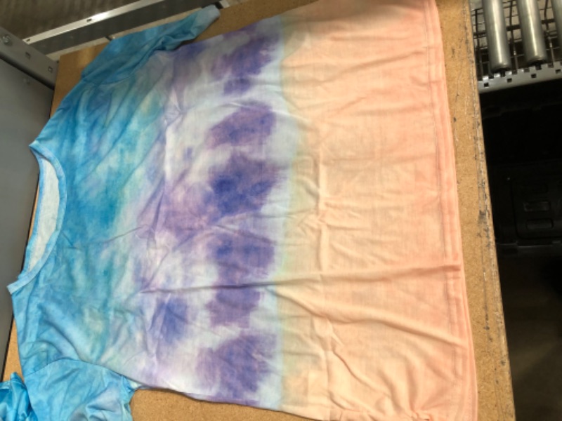 Photo 2 of ***STOCK PHOTO FOR REFERENCE ONLY***
Women Summer Tie Dye Plus Size T-Shirt, Short Sleeve