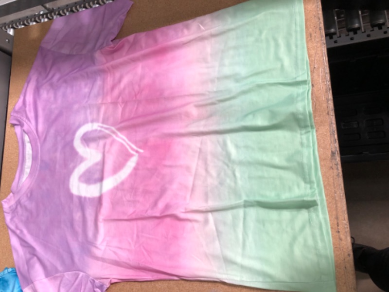 Photo 2 of ***STOCK PHOTO FOR REFERENCE ONLY***
Women's Summer Tops, Short Sleeve (purple,pink,green) Ombre 