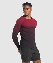 Photo 1 of ***STOCK PHOTO FOR REFERENCE ONLY***
MENS RED AND BLACK LONG SLEEVE WORKOUT SHIRT