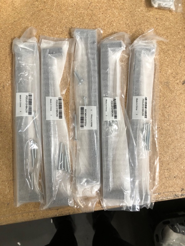 Photo 1 of 5 Pack Probrico Black Cabinet Pulls Kitchen Cabinet Handles Square Bar Cabinet Hardware 10 inch Hole