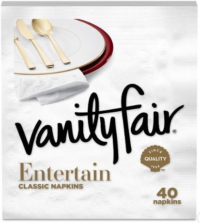 Photo 1 of 24 Packs of Vanity Fair Entertain White Napkins - 40ct

