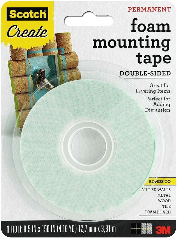 Photo 1 of *FIVE OF-SCOTCH None Tape Craft Foam Mtg 1/2X150
