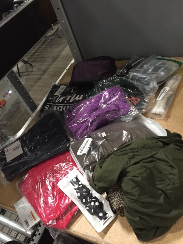 Photo 1 of BUNDLE OF ASSORTED CLOTHING- VARIOUS SIZES, SHIRTS- SOLD AS IS, NO RETURNS, NONREFUNDBALE 