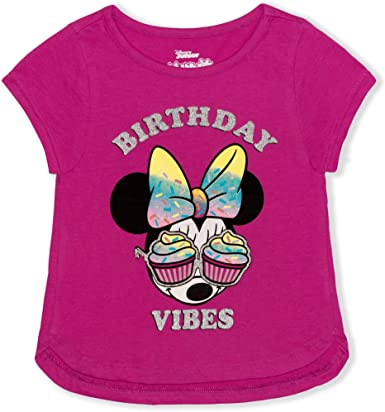 Photo 1 of Disney Girl's Minnie Mouse Birthday Blouse Tee Shirt- SIZE: 4 
