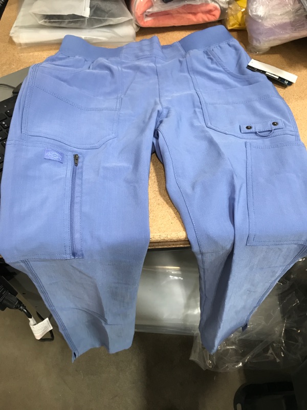 Photo 2 of Dickies Women's Advance Tapered Leg Scrub Pants - Ceil Blue, Size S
