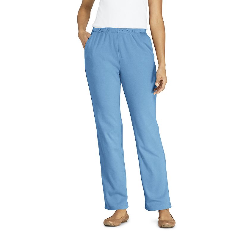 Photo 1 of Women's Lands' End Sport High Waist Pull-on Pants, Size: XL, Blue
