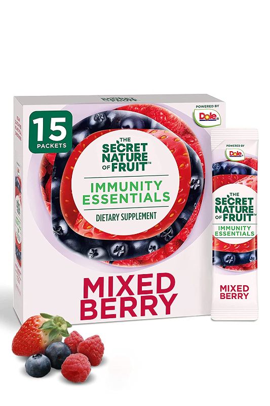 Photo 1 of *** Expire Apr 21 2022** No Returns** No refunds***     Mixed Berry Immunity Essentials Antioxidant Fruit Powder Vitamin C Supplement 2 Packs 