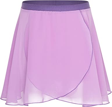 Photo 1 of tanzmuster ® Girls' Ballet Skirt - Emily - in wrap Optic (3-16 Years) Made of Chiffon, Dance Skirt for Children size 10-11