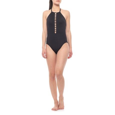 Photo 1 of La Blanca Strappy High-Neck One-Piece Swimsuit - Size 12