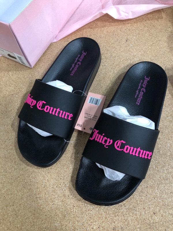 Photo 2 of Juicy Couture Slide Sandals, Beach Sandals for women, Flip Flops Sandals, Pool Slides Shoes - Size 8